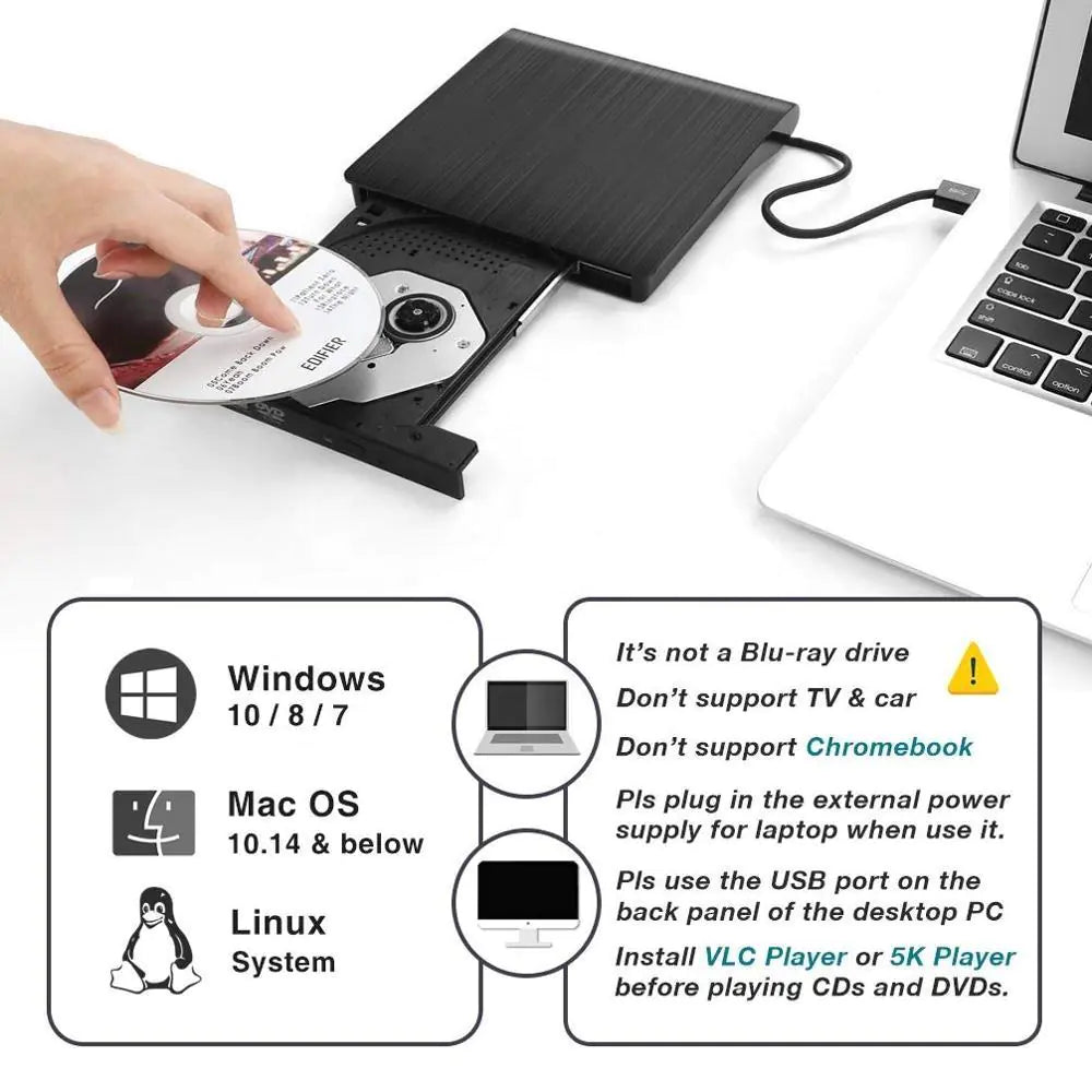 External CD DVD Drive USB